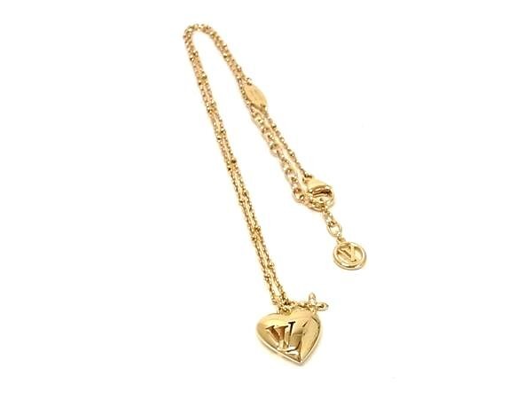 乐天商城 - LOUIS VUITTON ルイヴィトン ネックレス ネックレス・ブルーミング ハート M02310 ゴールド系 メタル レディース 美品【本物保証】【中古】