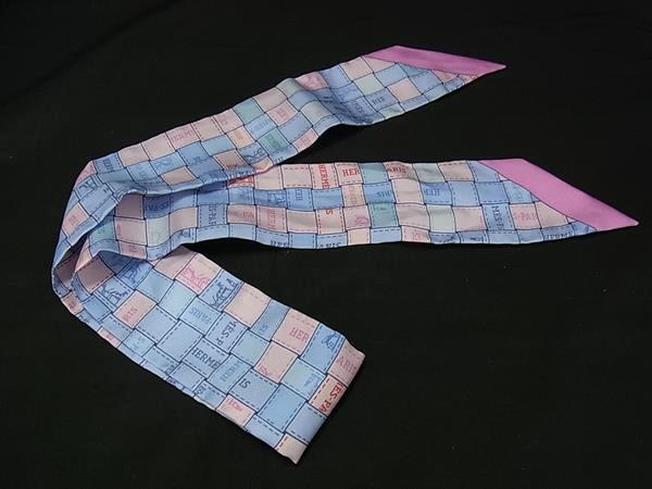 HERMES ����᥹ ��ܥ󥹥����� �ĥ��꡼ �ܥ�ǥ�å� �����å� - �֥롼�ϡߥԥ󥯷� ���륯100% ��ǥ����� ���ʡ���ʪ�ݾڡۡ���š�