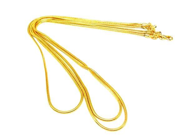 YVES SAINT LAURENT イヴサンローラン ネックレス - - ゴールド メタル レディース 2連【本物保証】【中古】