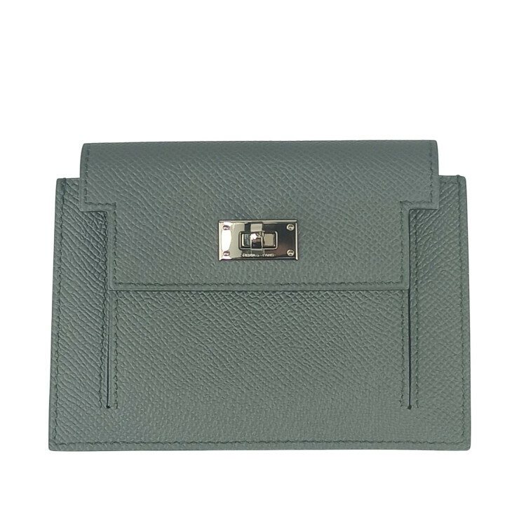 HERMES ����᥹ �����󥱡��� KELLY POCKET COMPACT ���꡼�ݥ��åȥ���ѥ��� 079001CK VERT AMANDE �������륢��...