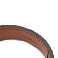 美品HERMESエルメスプールトゥールアリゲーターレザーE刻印ダークブラウンバングルMサイズアクセサリー小物【本物保証】【中古】