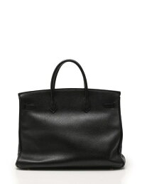 HERMESエルメスバーキン40ハンドバッグアルデンヌレザーブラック□A刻印ゴールド金具【本物保証】【中古】