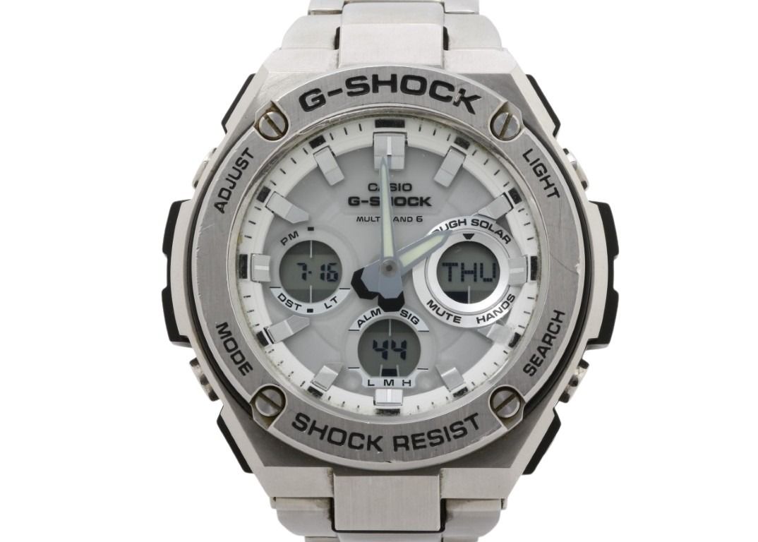 CASIO カシオ 時計 G-SHOCK G-STEEL GST-W1100-7AJF ホワイト シルバー系 ステンレ...