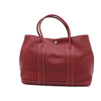 超美品HERMESエルメスガーデンパーティPMトートバッグネゴンダヴァッシュ□O刻印【本物保証】【中古】