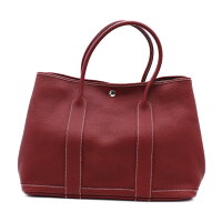 超美品HERMESエルメスガーデンパーティPMトートバッグネゴンダヴァッシュ□O刻印【本物保証】【中古】