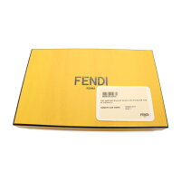 新品未使用展示品FENDIフェンディズッカラウンドファスナー長財布8M0299PVCレザーブラウンカシス【本物保証】【中古】
