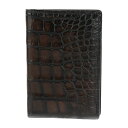 美品 Berluti ベルルッティ JAGUA ジャグア カードケース - アリゲーター ブラウン 二つ折り 名刺入れ クロコ【本物保証】【中古】