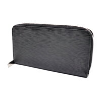LOUISVUITTONルイヴィトンジッピーウォレットラウンドファスナー長財布M60072ノワールエピ【本物保証】【中古】