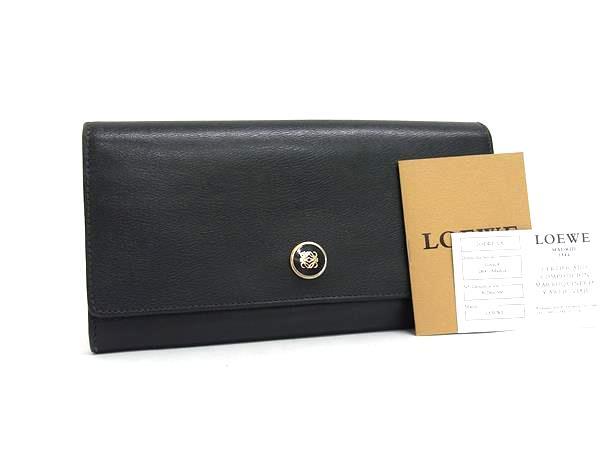 【中古】LOEWEロエベ二つ折り財...