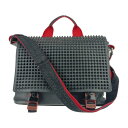 Christian Louboutin クリスチャン ルブタン ショルダーバッグ ルビクリック メッセンジャーバッグ 3195233 ブラック レッド レザー ...
