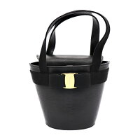 超美品SalvatoreFerragamoフェラガモヴァラバケツ型ハンドバッグBA216161【本物保証】【中古】