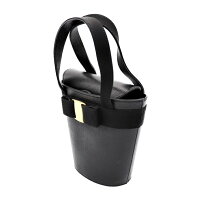 超美品SalvatoreFerragamoフェラガモヴァラバケツ型ハンドバッグBA216161【本物保証】【中古】