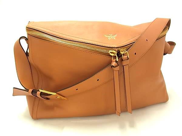 乐天商城 - MCM エムシーエム ショルダーバッグ Diamond 3D ショルダーバッグ MWSEAAK01CK001 テラコッタ（ブラウン） レザー レディース 美品【本物保証】【中古】