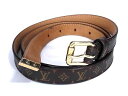 LOUIS VUITTON ルイ ヴィトン ベルト モノグラム M9274W ブラウン PVC レディース サンチュール 表記サイズ 90/36【本物保証】【中...