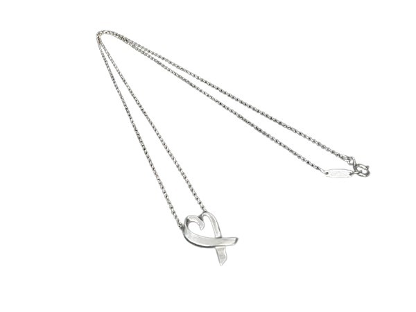 TIFFANY＆Co ティファニー ネックレス パロマピカソ ラビングハート - シルバー SV925 レディース 美品【本物保証】【中古】