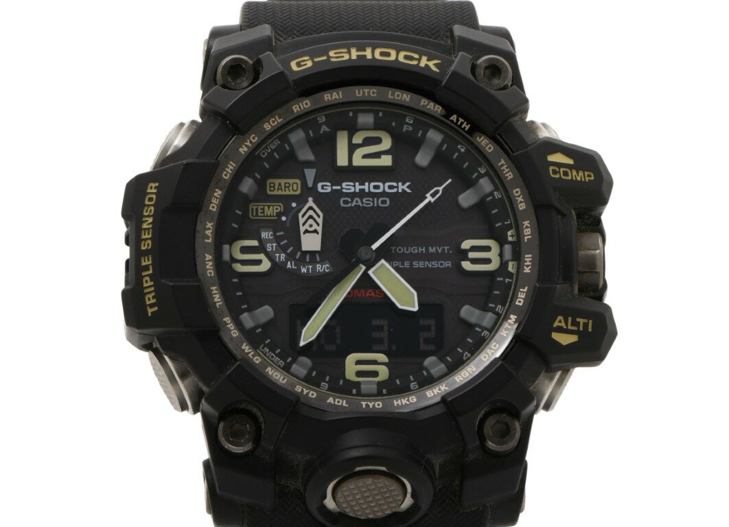 乐天商城 - CASIO カシオ 時計 GSHOCK MASTER OF G LAND MUDMASTER GWG10001A3JF ブラック 樹脂／ステンレススチール メンズ アナデジ 美品【本物保証】【中古】