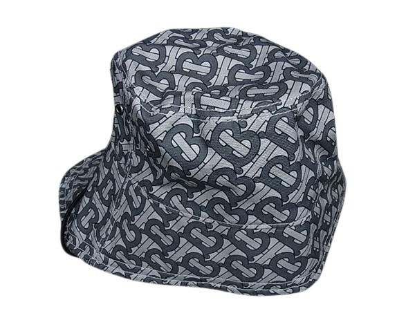 Rakuten - BURBERRY バーバリー キャップ TBモノグラム グレー系 コットン100% メンズ 超美品【本物保証】【中古】