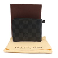 超美品LOUISVUITTONルイヴィトンポルトフォイユミュルティプル2つ折り財布N62663ダミエ【本物保証】【中古】