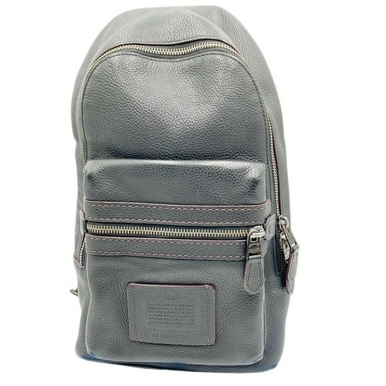 乐天商城 - COACH コーチ ボディバッグ 32239 ダークブラウン系 レザー メンズ ショルダーバッグ 美品【本物保証】【中古】