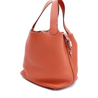 美品HERMESエルメスピコタンロックMMトリヨンX刻印トリヨンクレマンスティルバット【本物保証】【中古】