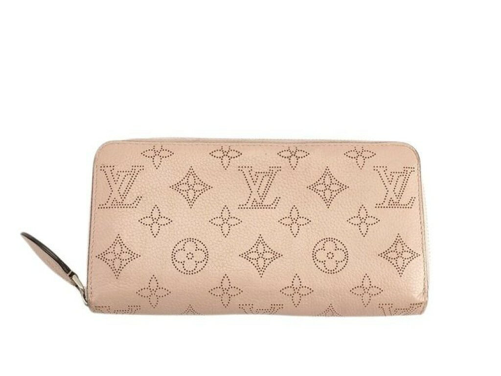 乐天商城 - LOUIS VUITTON ルイヴィトン 長財布 ジッピーウォレット M82755 ジャスミンピンク系 マヒナ レディース ラウンドファスナー シルバー金具 美品【本物保証】【中古】