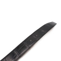 美品HERMESエルメスホースビットベルトアリゲーター□A刻印表記サイズ75ブラックゴールド金具アパレル小物【本物保証】【中古】