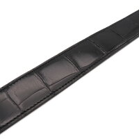 美品HERMESエルメスホースビットベルトアリゲーター□A刻印表記サイズ75ブラックゴールド金具アパレル小物【本物保証】【中古】