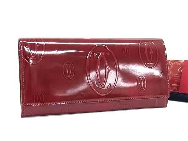 フリルのみ値下げ❢ カルティエ 財布 ハッピーバースデー Cartier（カルティエ） ハッピーバースデー カーフスキン 3つ折り財布