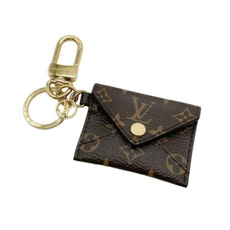 乐天商城 - LOUIS VUITTON ルイヴィトン バッグチャーム ポルトクレ キリガミ M69003 ブラウン系 モノグラム レディース ゴールド金具 美品【本物保証】【中古】