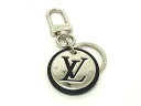 LOUIS VUITTON ルイ ヴィトン キーホルダー ポルトクレ LVサークル M67362 シルバー ブラック メタル レザー メンズ キーリング バッグ...