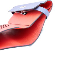 新品未使用展示品 HERMES エルメス ケリーウォレット ミディアム 三つ折り財布 ヴォーエプソン ブルーブライトン カプシーヌ ヴェルソ C刻印【本物保証】【中古】