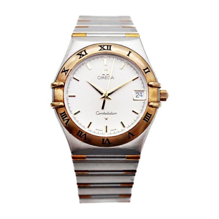OMEGA オメガ コンステレーション 腕時計 1212.30 ステンレススチール K18イエローゴールド シルバー文字盤 クオーツ【本物保証】【中古】