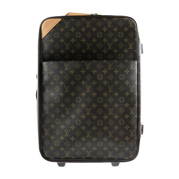 超美品 LOUIS VUITTON ルイ ヴィトン ペガス55 モノグラム キャリーバッグ M23294 モノグラムキャンバス PVC ブラウン【本物保証】【中古】