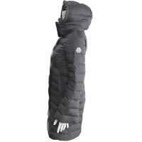 美品 MONCLER モンクレール ジュラ ダウンジャケット ナイロン ダウン90% フェザー10% ダークグレー 日本参考サイズ XXS 表記サイズ 00【本物保証】【中古】