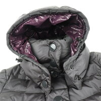 美品 MONCLER モンクレール ジュラ ダウンジャケット ナイロン ダウン90% フェザー10% ダークグレー 日本参考サイズ XXS 表記サイズ 00【本物保証】【中古】