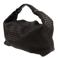 BOTTEGAVENETA ボッテガヴェネタ ショルダーバッグ 172918 レザー ブラウン イントレチャート【本物保証】【中古】