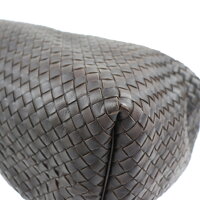 BOTTEGAVENETA ボッテガヴェネタ ショルダーバッグ 172918 レザー ブラウン イントレチャート【本物保証】【中古】