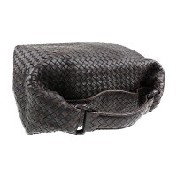BOTTEGAVENETA ボッテガヴェネタ ショルダーバッグ 172918 レザー ブラウン イントレチャート【本物保証】【中古】