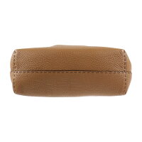 美品 FENDI フェンディ カルラ セレリア トートバッグ レザー ブラウン【本物保証】【中古】