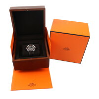 美品 HERMES エルメス アルソー スケルトン 腕時計 AR6.710 ステンレススチール レザー シルバー ブラウン 自動巻【本物保証】【中古】