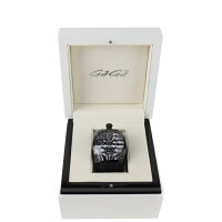 新品未使用展示品 Gaga Milano ガガミラノ マヌアーレ48 手巻き 限定 腕時計 5012.MMI ステンレススチール ブラック【本物保証】【中古】
