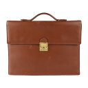 YVES SAINT LAURENT イヴ サンローラン ブリーフケース ビジネスバッグ KY 3760 DE 50 レザー ブラウン ゴールド金具 書類鞄 ヴ...