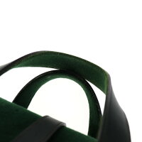 HERMES エルメス フードゥ ハンドバッグ フェルト レザー グリーン □F刻印【本物保証】【中古】