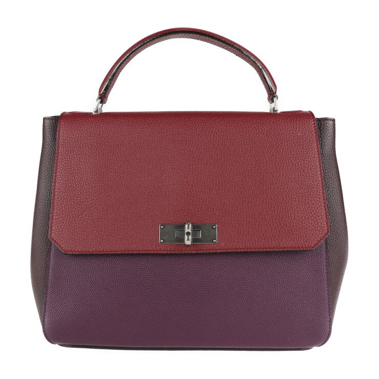 超美品 BALLY バリー B TURN MD ハンドバッグ レザー ボルドー系 2way ショルダー Bターンロック ショルダーバッグ【本物保証】【中古】のサムネイル