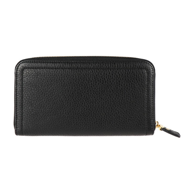 超美品SalvatoreFerragamoサルヴァトーレフェラガモヴァラリボン長財布22C953レザーブラック【本物保証】【中古】