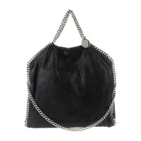 超美品 Stella McCartney ステラマッカートニー ファラベラ ショルダーバッグ 234387 PVC ブラック【本物保証】【中古】