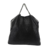 超美品 Stella McCartney ステラマッカートニー ファラベラ ショルダーバッグ 234387 PVC ブラック【本物保証】【中古】