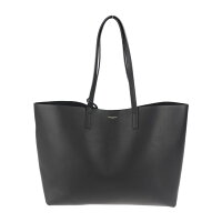 超美品 SAINT LAURENT サンローラン トートバッグ 600281 レザー ブラック【本物保証】【中古】