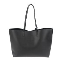 超美品 SAINT LAURENT サンローラン トートバッグ 600281 レザー ブラック【本物保証】【中古】