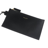 超美品 SAINT LAURENT サンローラン トートバッグ 600281 レザー ブラック【本物保証】【中古】